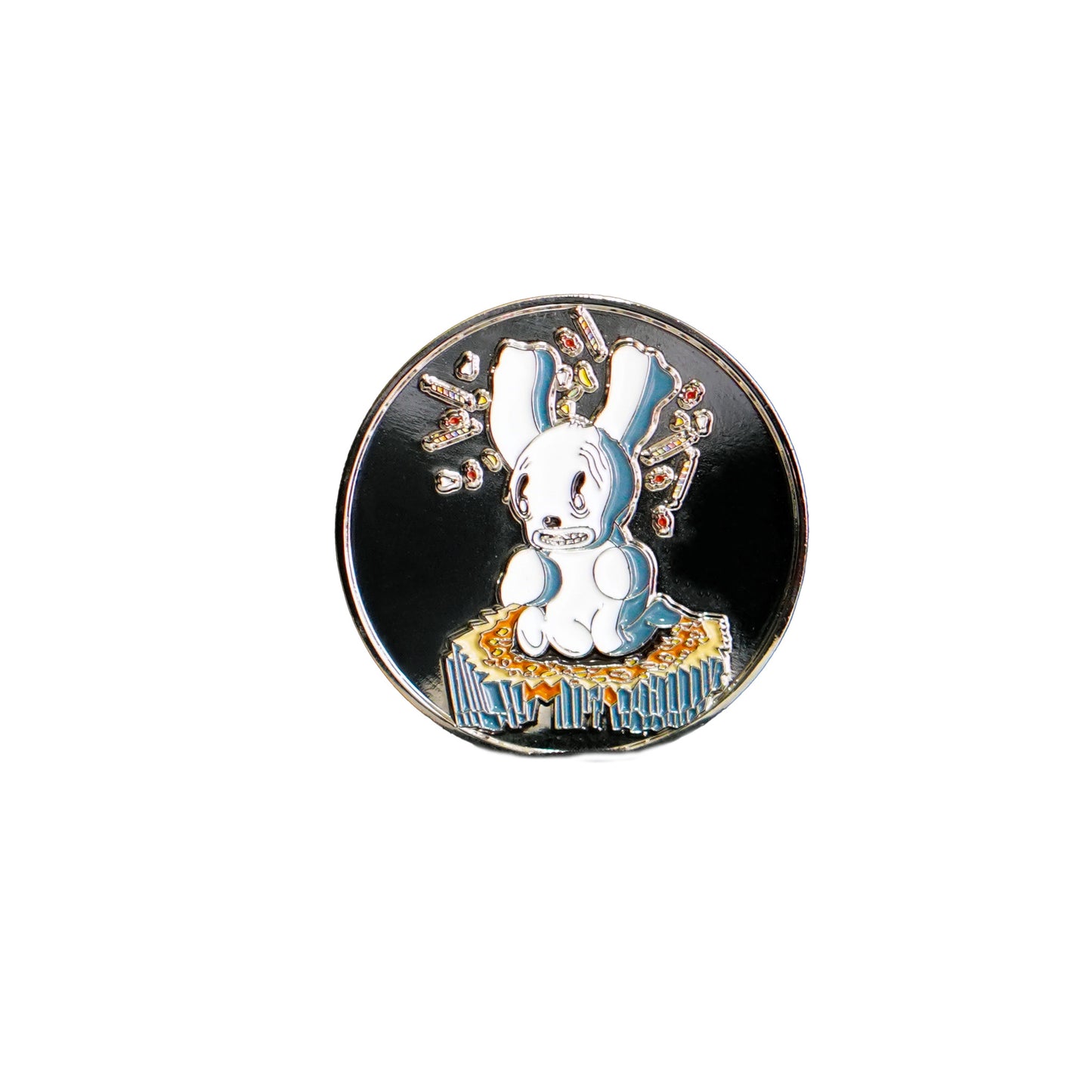 Bunny's Island Green Soft Enamel Ball Marker