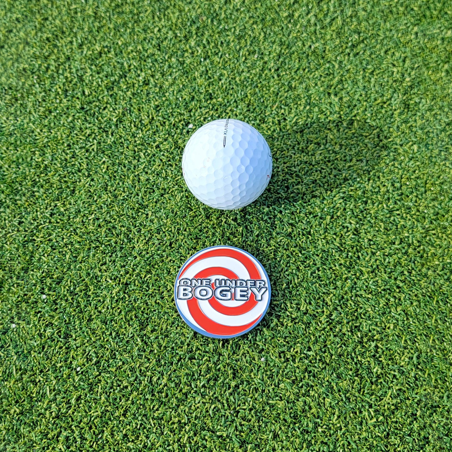 Bunny's Island Green Soft Enamel Ball Marker