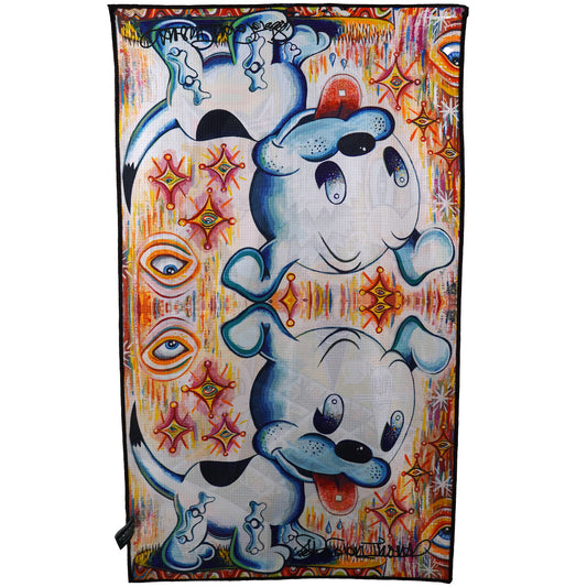 Cat and Dog Double Canvas Series Micro Fiber Towel